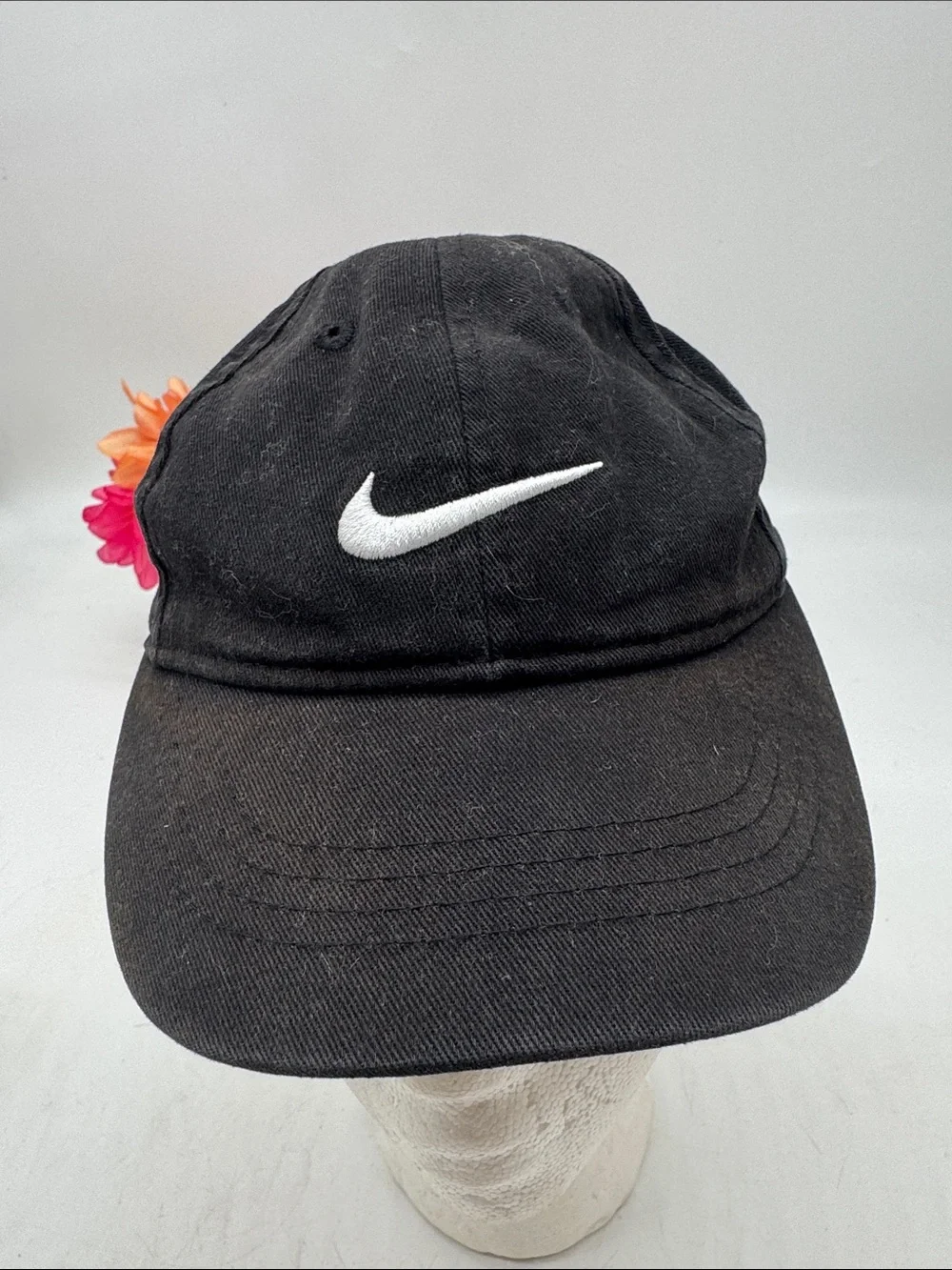 Nike Black Cap for Toddler with White Swoosh